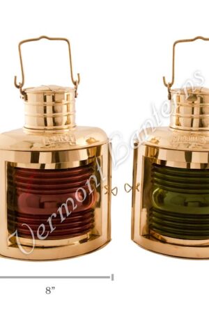 Ships Lantern Brass Port & Starboard - 11"