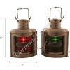 Electric Lanterns - Ships Lantern Antique Port & Starboard - 11"