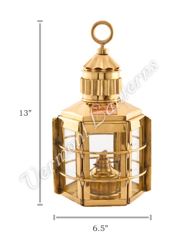 Ship Lanterns - Brass Clipper Lamp - 13"