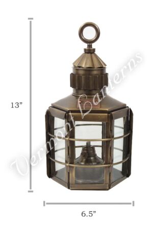 Ship Lanterns Clipper Lamp Antique Brass - 13"