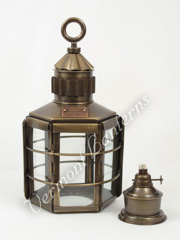 Ship Lanterns Clipper Lamp Antique Brass - 13"