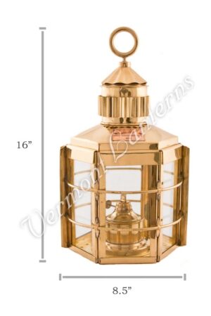 Ship Lanterns - Brass Clipper Lamp - 16"