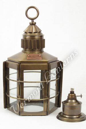 Ship Lanterns Clipper Lamp Antique Brass - 16"