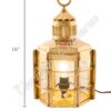 Electric Lanterns - Ship Lanterns Clipper Lamp Brass - 16"