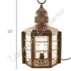 Electric Lanterns - Ship Lanterns Clipper Lamp Antique Brass - 22"