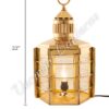 Electric Lanterns - Ship Lanterns Clipper Lamp Brass - 22"