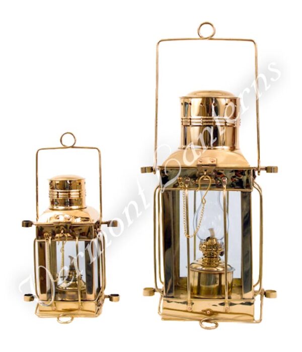 Oil Lamps - Brass Cargo Lamp 15"