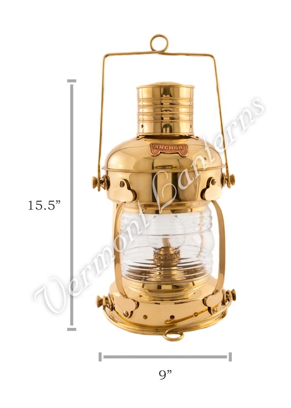 Anchor Lamp Brass - 15.5"