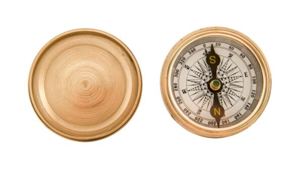 Nautical Gifts - Brass Pocket and Desk Compass - 2"