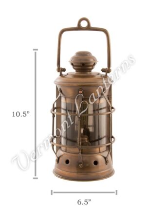 Nautical Lamps - Antique Brass Masthead Lantern - 10.5"