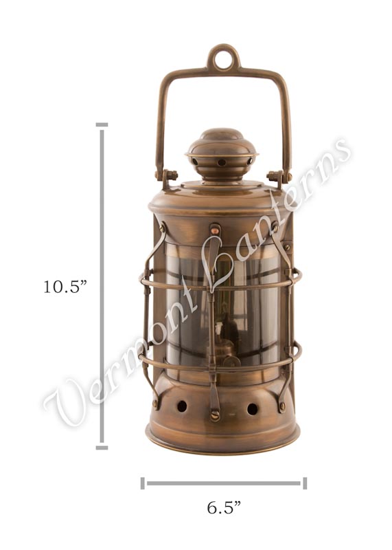 Copper Oil Lamp, Kerosene Lantern, Wick Gas Handmade Paraffin