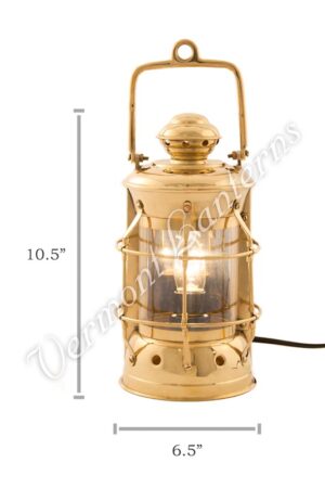 Electric Lanterns - Nautical Lamps Brass Masthead Lantern - 10.5"