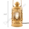 Electric Lanterns - Nautical Lamps Brass Masthead Lantern - 13.5"