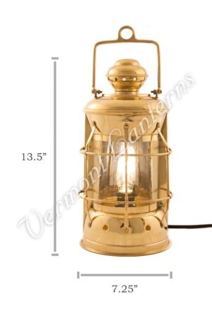 Electric Lanterns - Nautical Lamps Brass Masthead Lantern - 13.5"