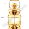 Electric Lanterns - Nautical Lanterns Brass Nelson - 10.5"