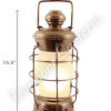 Electric Lanterns - Nautical Lanterns Antique Brass Nelson - 15.5"