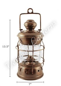 Nautical Lanterns - Antique Brass Nelson - 13.5u0022