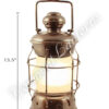 Electric Lanterns - Nautical Lanterns Antique Brass Nelson - 13.5"