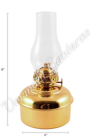 Oil Lamps Brass "Dorset" Table Lamp - 8"