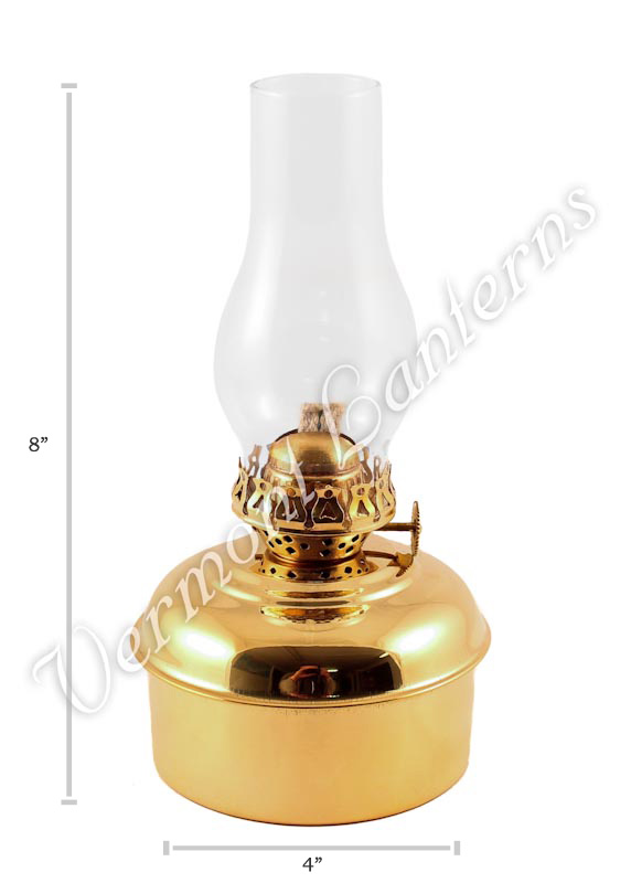 Oil Lamps Brass "Dorset" Table Lamp - 8"