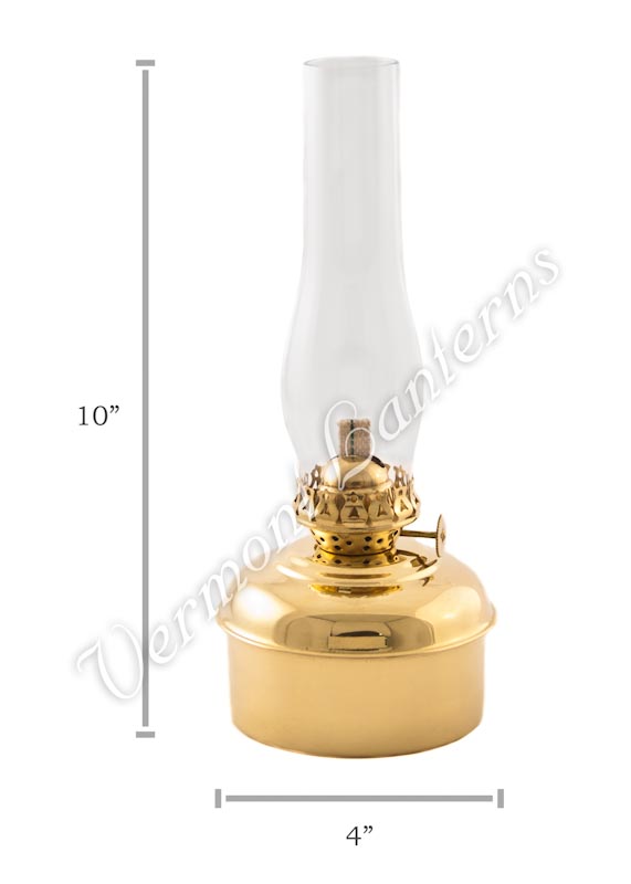 Oil Lamps Brass "Dorset" Table Lamp - 10"