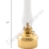 Oil Lamps - Brass "Dorset" Wall Lamp 10"