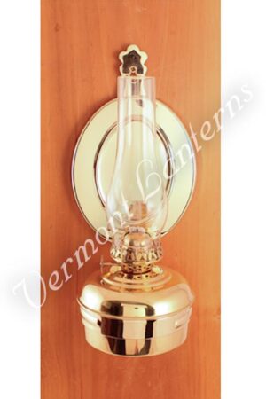 Oil Lamps - Brass "Dorset" Wall Lamp 10"