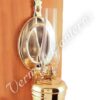 Oil Lamps - Brass "Dorset" Wall Lamp 10"