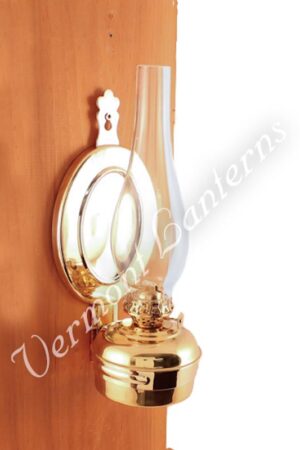 Oil Lamps - Brass "Dorset" Wall Lamp 12"