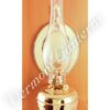 Oil Lamps - Brass "Dorset" Wall Lamp 12"