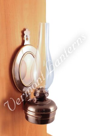 Oil Lamps - Antique Brass "Dorset" Wall Lamp 12"