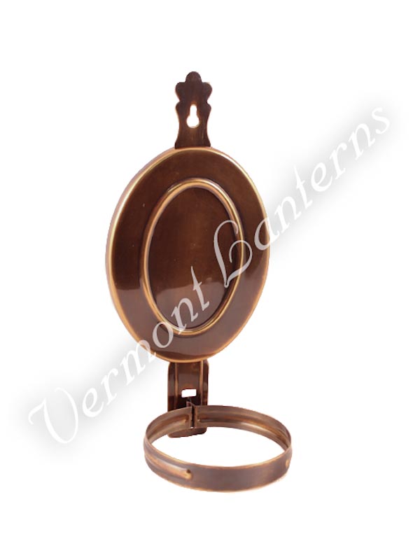 Oil Lamps - Antique Brass "Dorset" Wall Lamp 10"