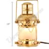 Electric Lantern - Ships Lanterns Brass Anchor Lamp - 10"