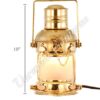 Electric Lantern - Ships Lanterns Brass Anchor Lamp - 10"