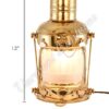 Electric Lantern - Ships Lanterns Brass Anchor Lamp - 12"