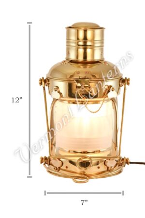 Ships Lanterns - Brass Anchor Lamp - 12