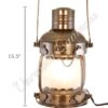 Electric Lantern - Ships Lanterns Antique Brass Anchor Lamp - 15.5"