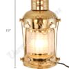 Electric Lantern - Ships Lanterns Brass Anchor Lamp - 19"