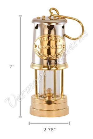 Yacht Lamps - Brass & Stainless Steel Lantern - 7"