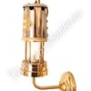 Electric Yacht Lamps - Brass & Stainless Steel Lantern - 12v -9"