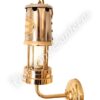Electric Yacht Lamps - Brass & Stainless Steel Lantern - 12v -9"