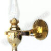 Electric Yacht Lamp - Gimbaled Brass 12 volt  Marine 12"