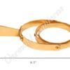 Yacht Lamp - Gimbaled Brass with Smoke Bell - 12"