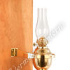 Yacht Lamp - Gimbaled Brass with Smoke Bell - 12"