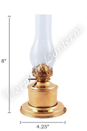 Oil Lamp Brass Tanks - 8"